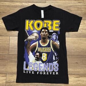 Kobe Bryant Nba Legends Live Forever Los Angeles Lakers Graphic T Shirt Mens S